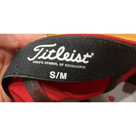 Titleist Lot of 2 Golfing Baseball Hat Small/Medium Men’s Blue Red - Picture 5 of 9